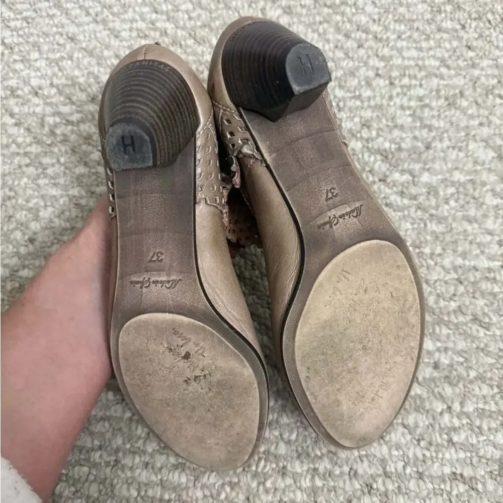 Hispanitas brown heels shoes size 37